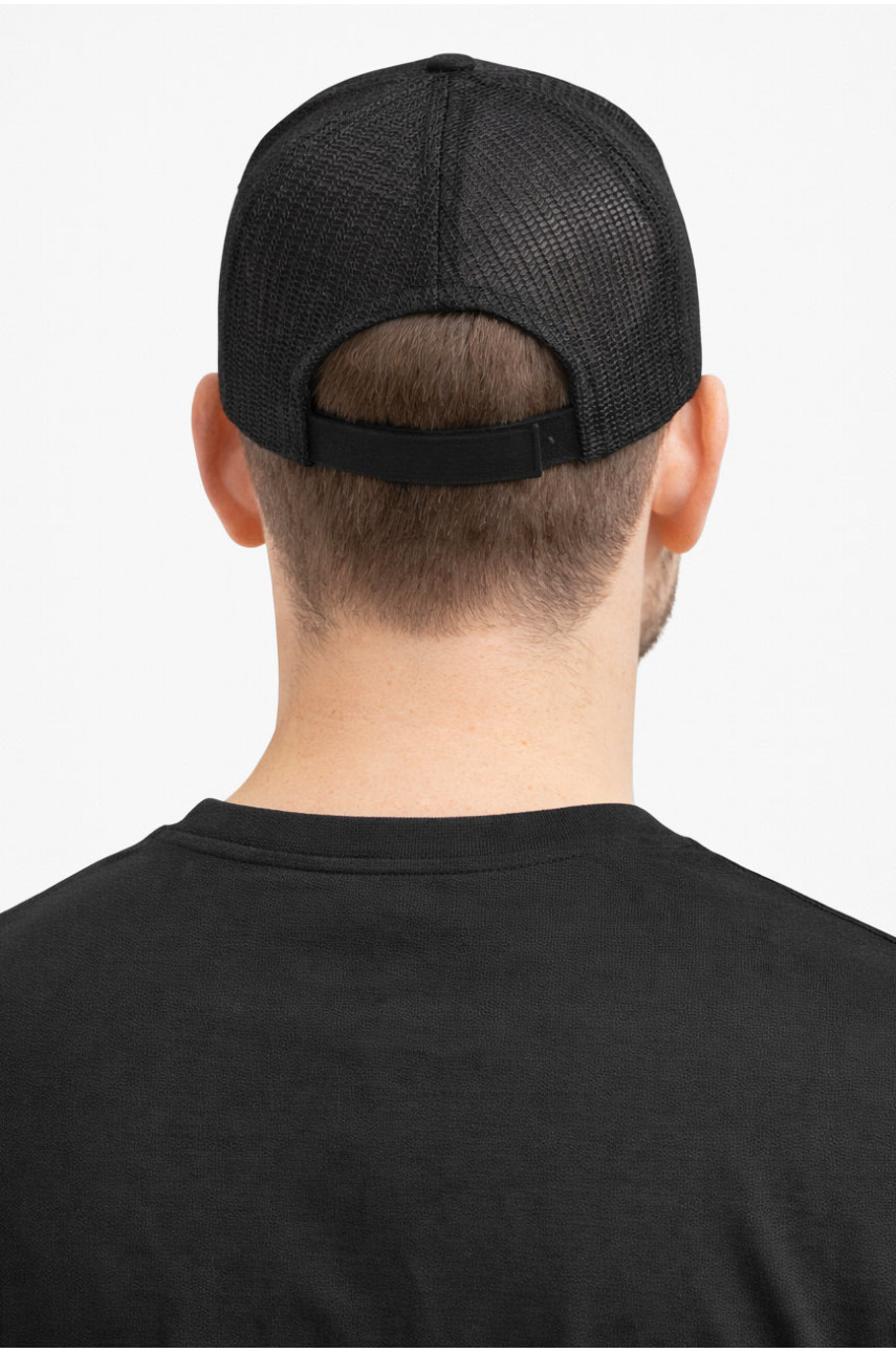 Кепка мужская однотонная черного цвета 7189 212821
