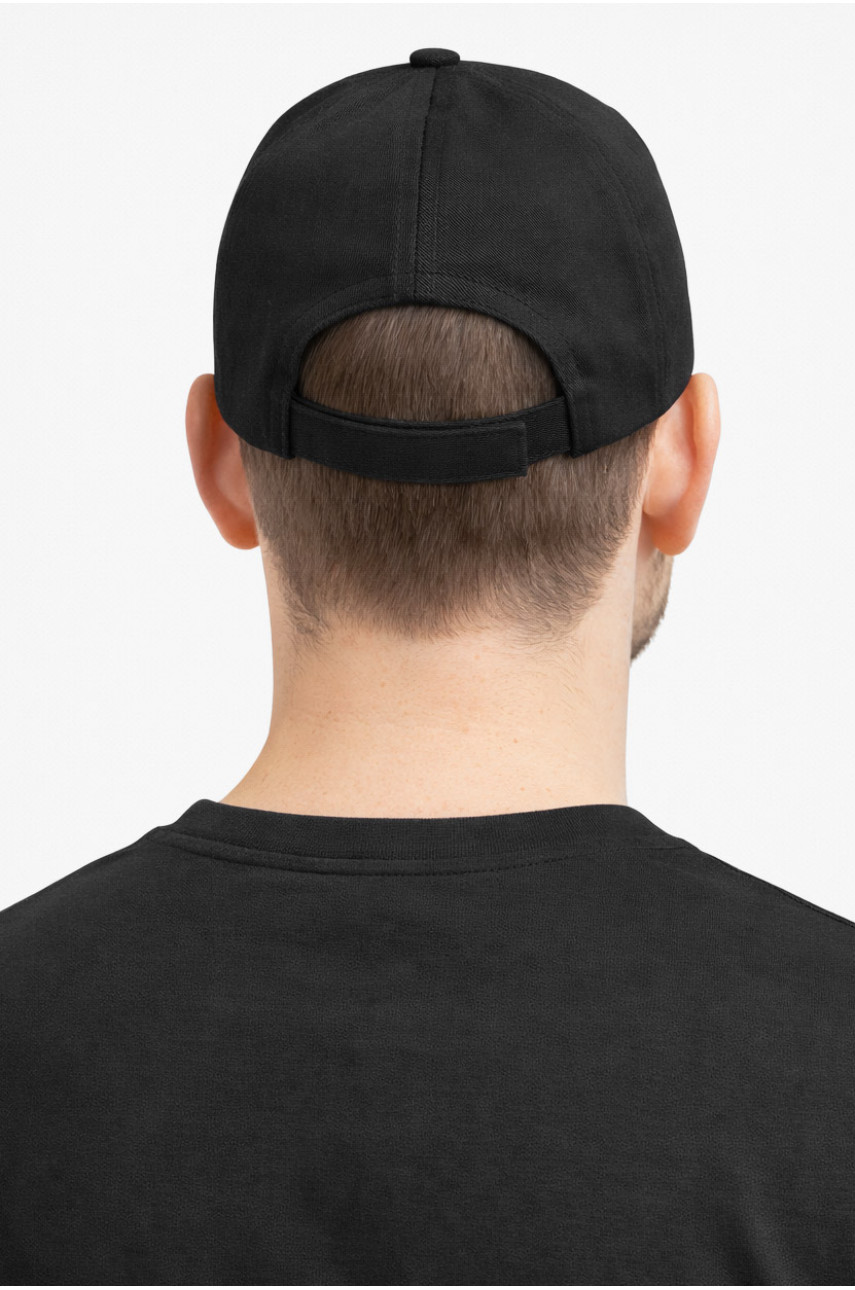 Кепка мужская однотонная черного цвета 5982 212823