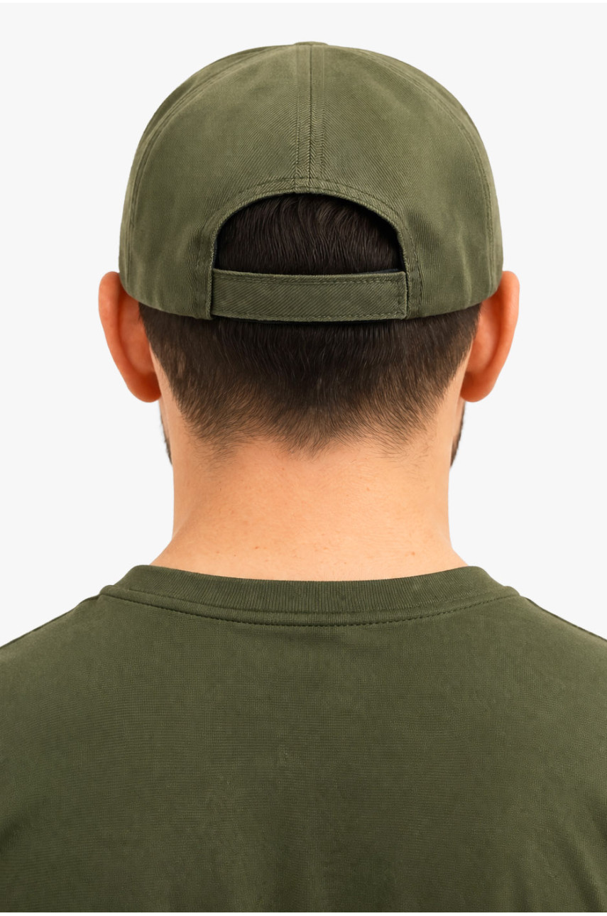 Кепка мужская однотонная цвета хаки 5982-1 212824