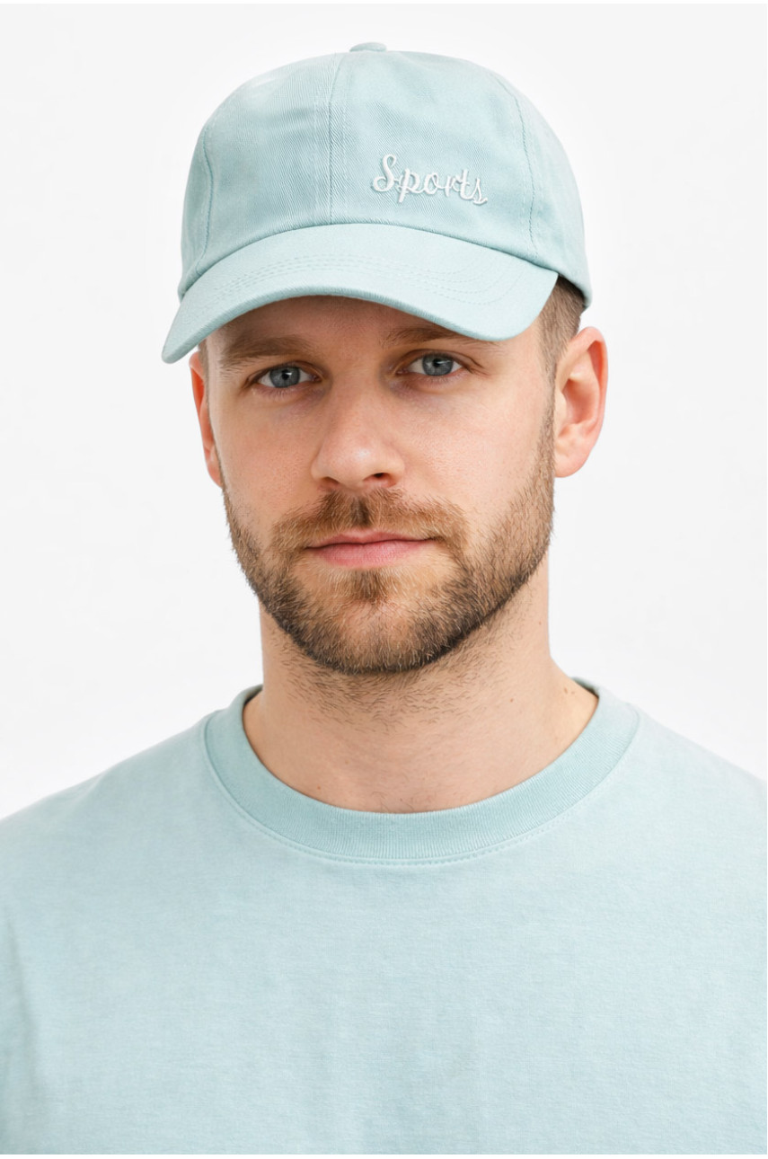 Кепка мужская однотонная мятного цвета 8811 212831