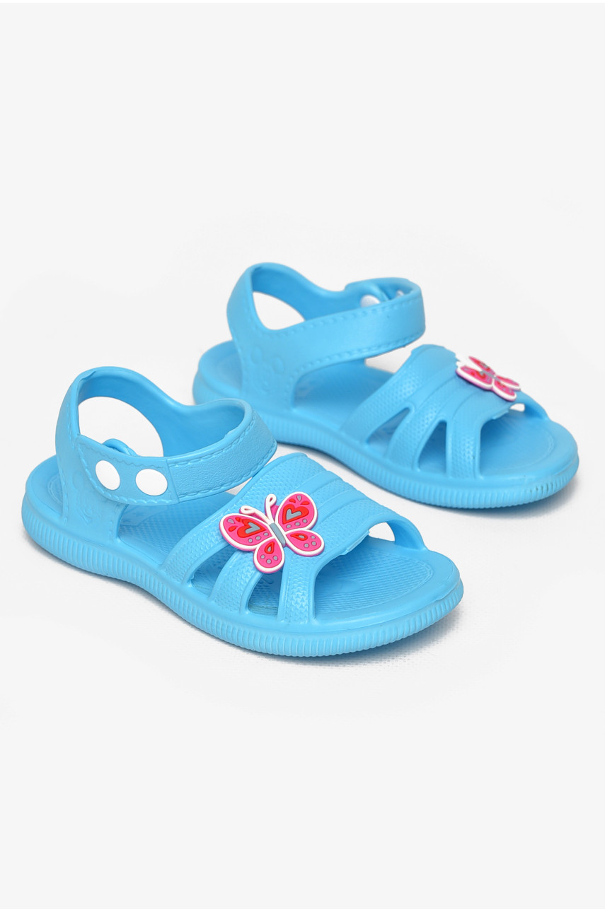 Босоножки детские для девочки голубого цвета 5001-253 212854