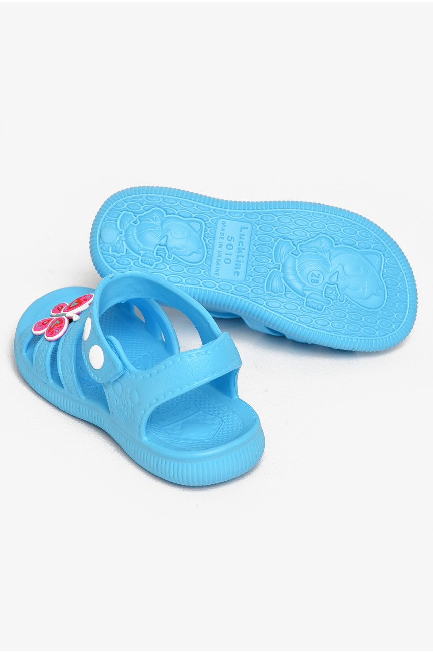 Босоножки детские для девочки голубого цвета 5001-253 212854