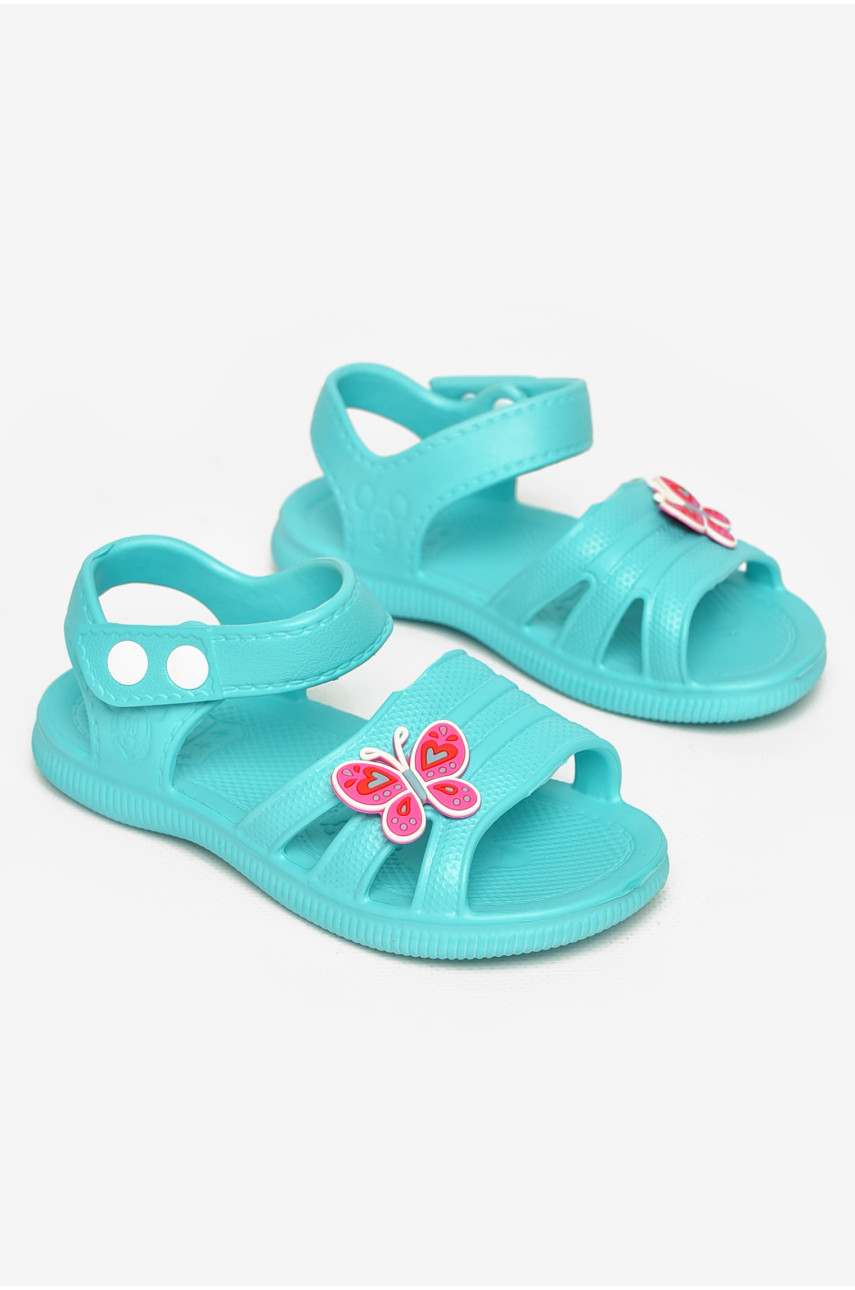 Босоножки детские для девочки бирюзового цвета 5001-252 212858