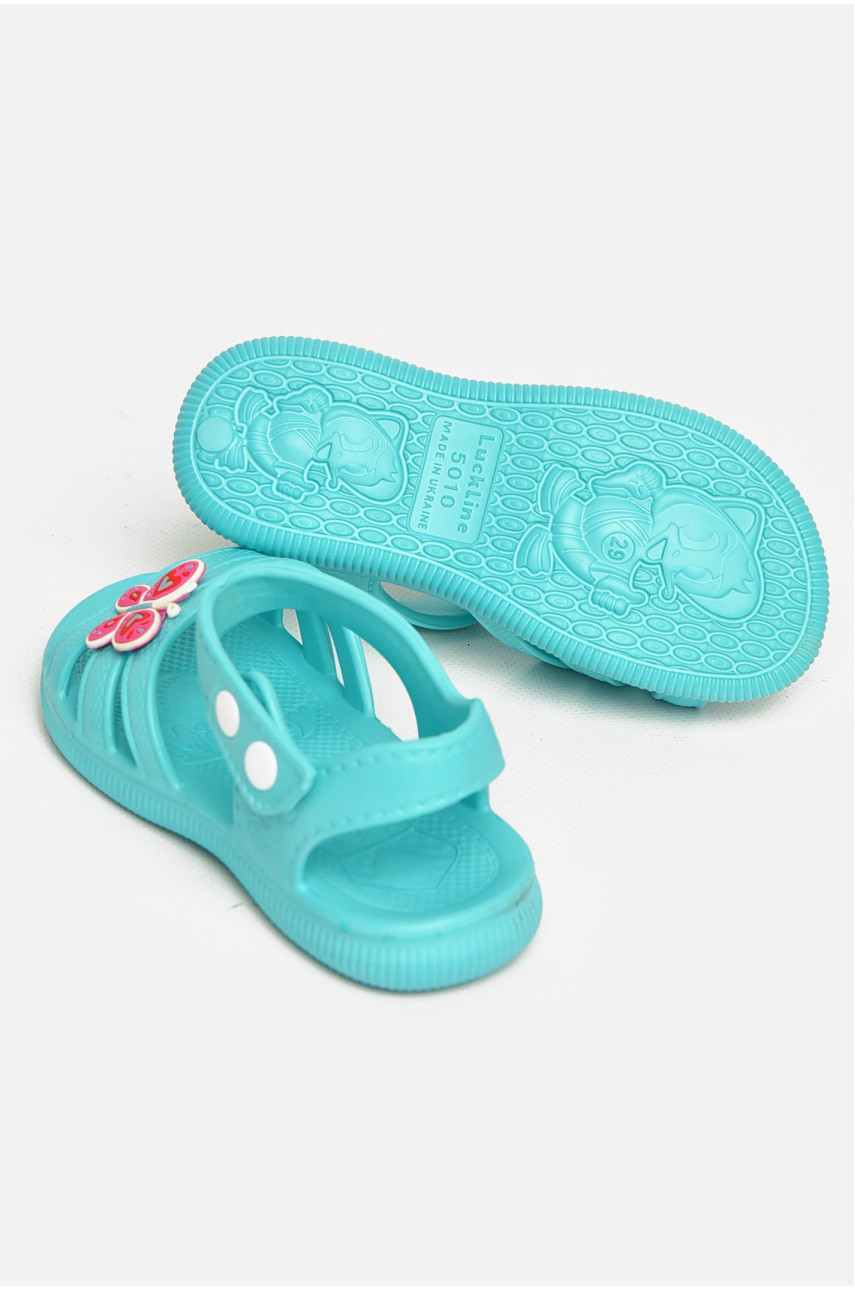 Босоножки детские для девочки бирюзового цвета 5001-252 212858