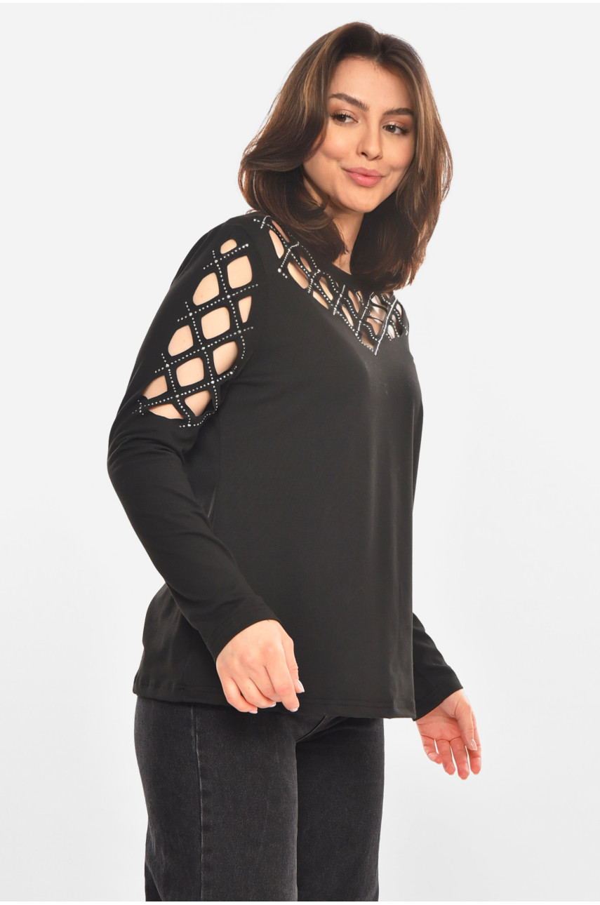 Кофта женская черного цвета 212865