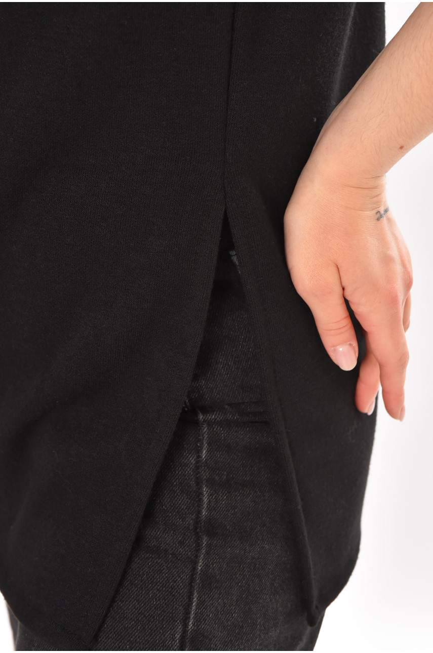 Кофта женская без рукавов  черного цвета 212868