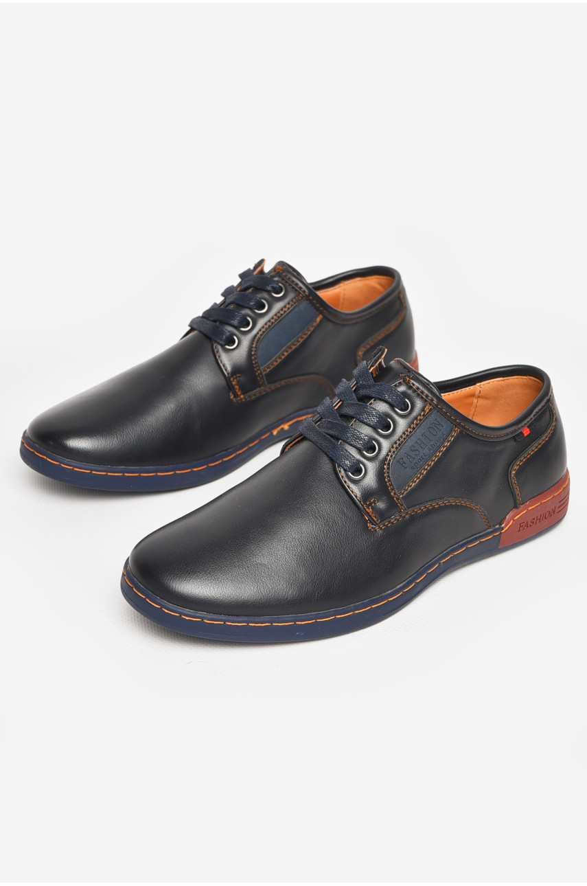 Туфли подростковые для мальчика темно-синего цвета С-Т33-98-А 212869