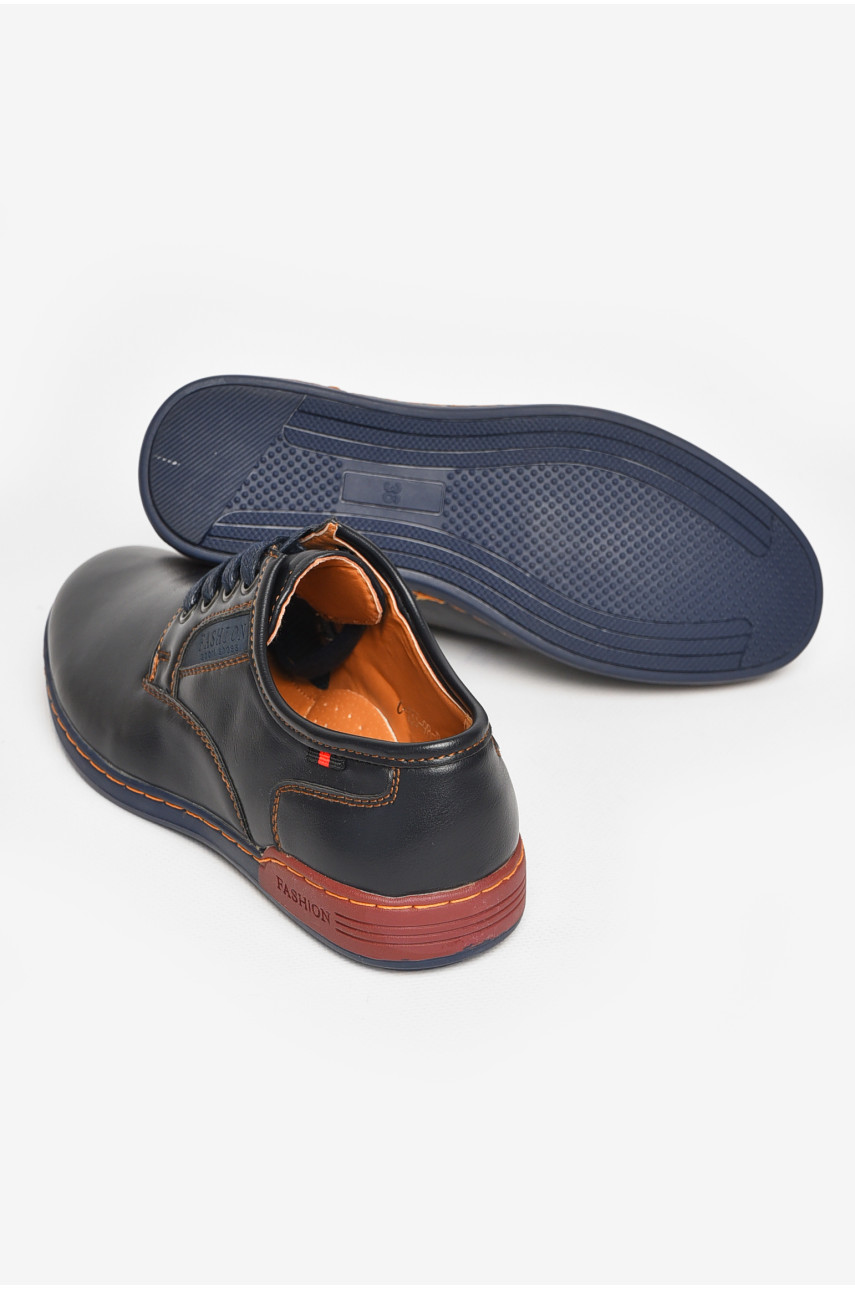 Туфли подростковые для мальчика темно-синего цвета С-Т33-98-А 212869