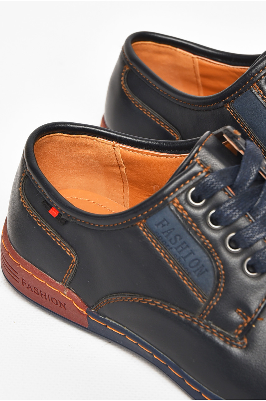 Туфли подростковые для мальчика темно-синего цвета С-Т33-98-А 212869