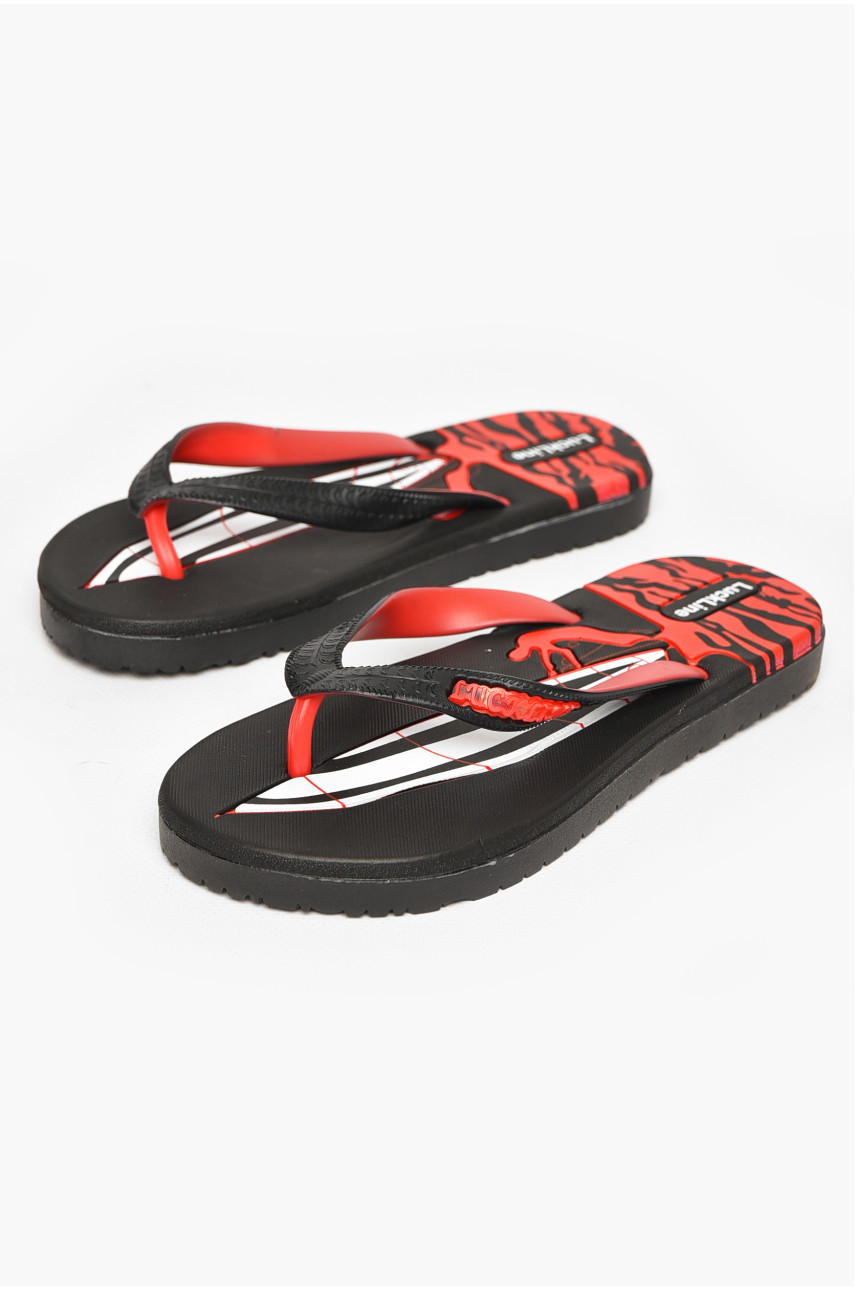 Вьетнамки женские пена черного цвета с надписью 2002-45 212874