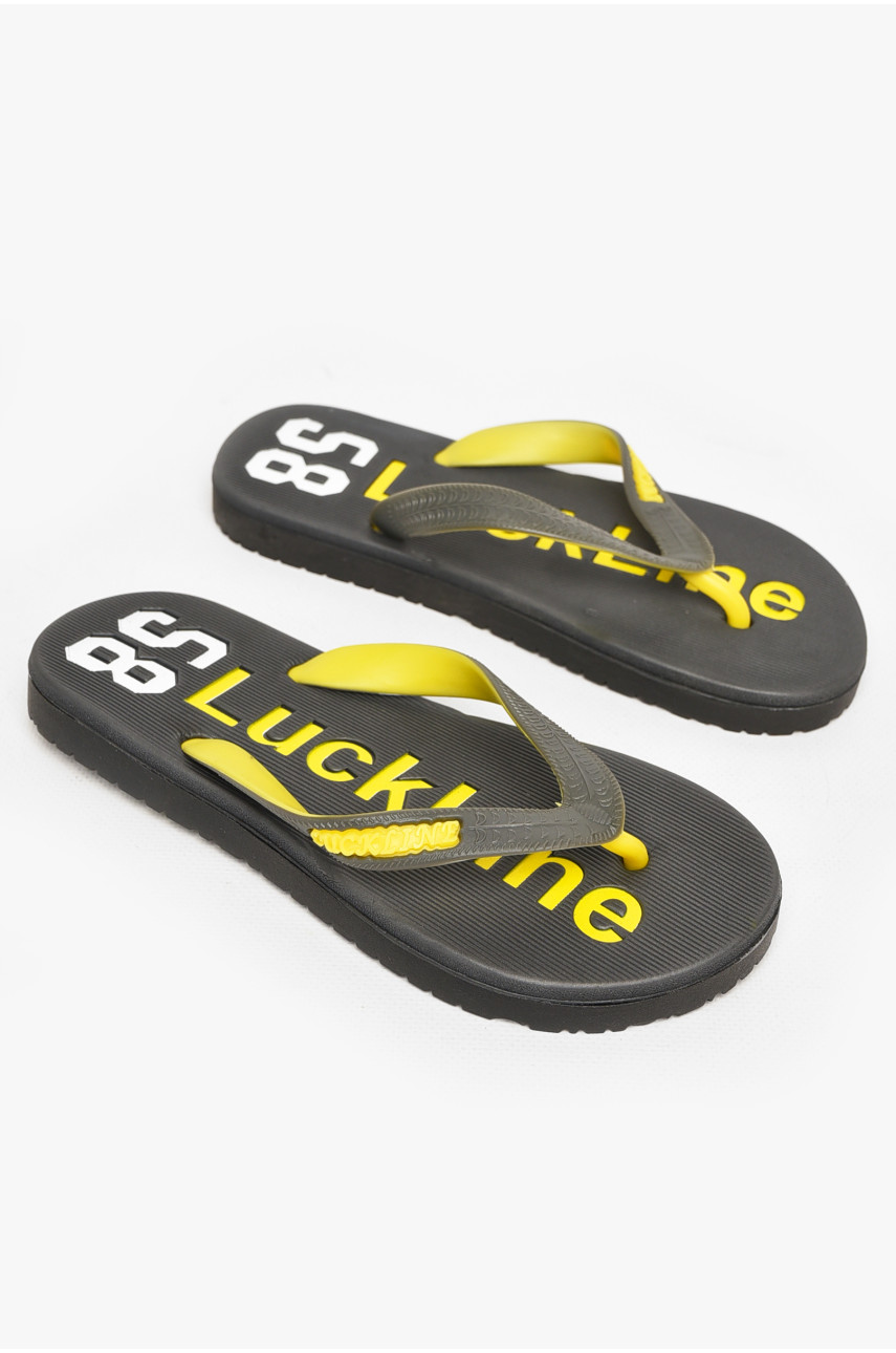 Вьетнамки женские пена черного цвета с надписью 2002-64 212875