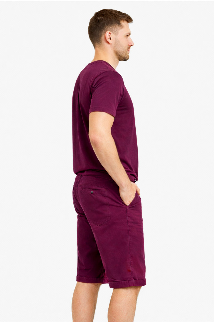 Бриджи мужские микровельветовые тёмно-фиолетового цвета LS14-0019X 212877