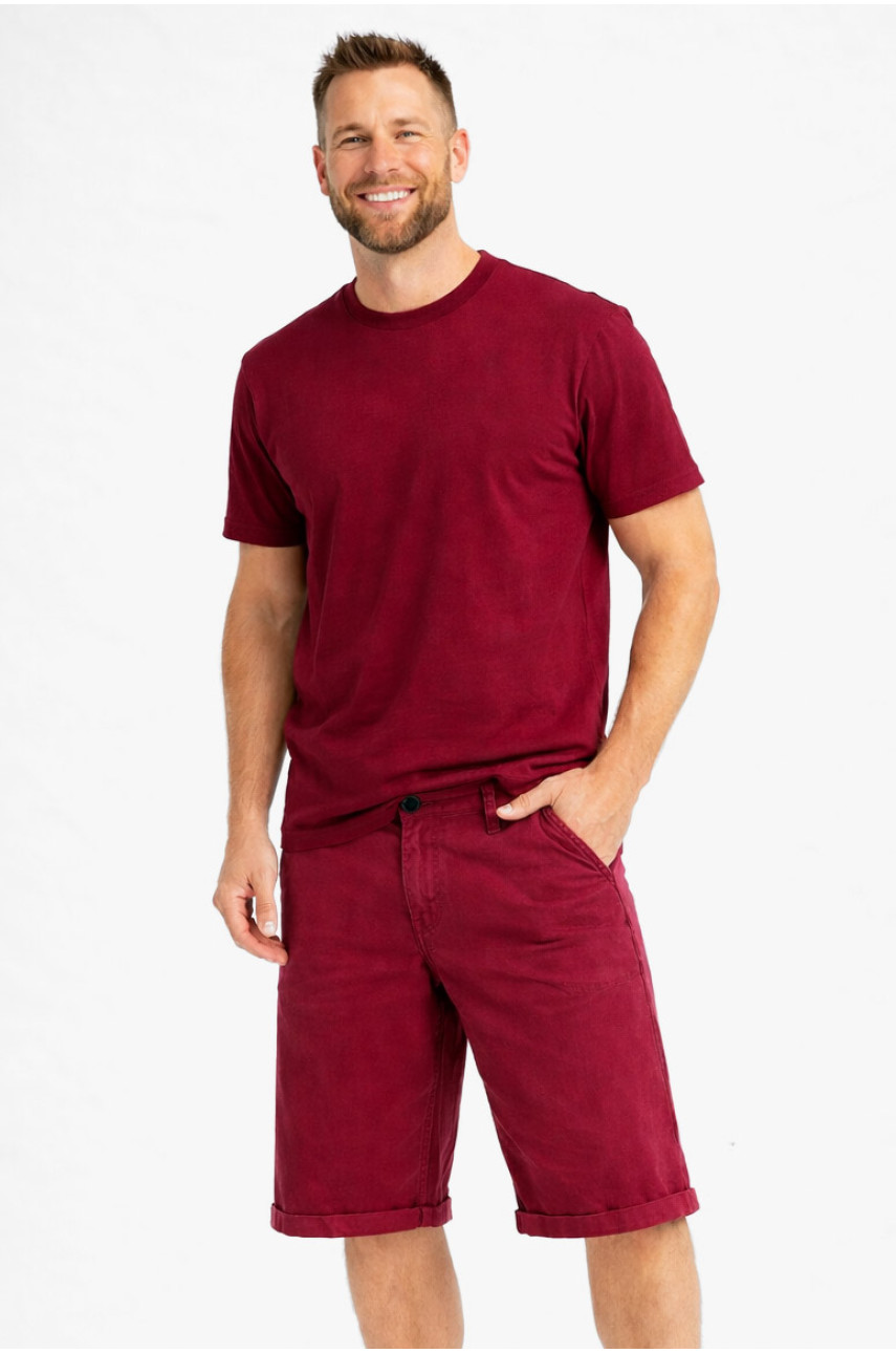 Бриджи мужские микровельветовые бордового цвета LS14-0017X 212881