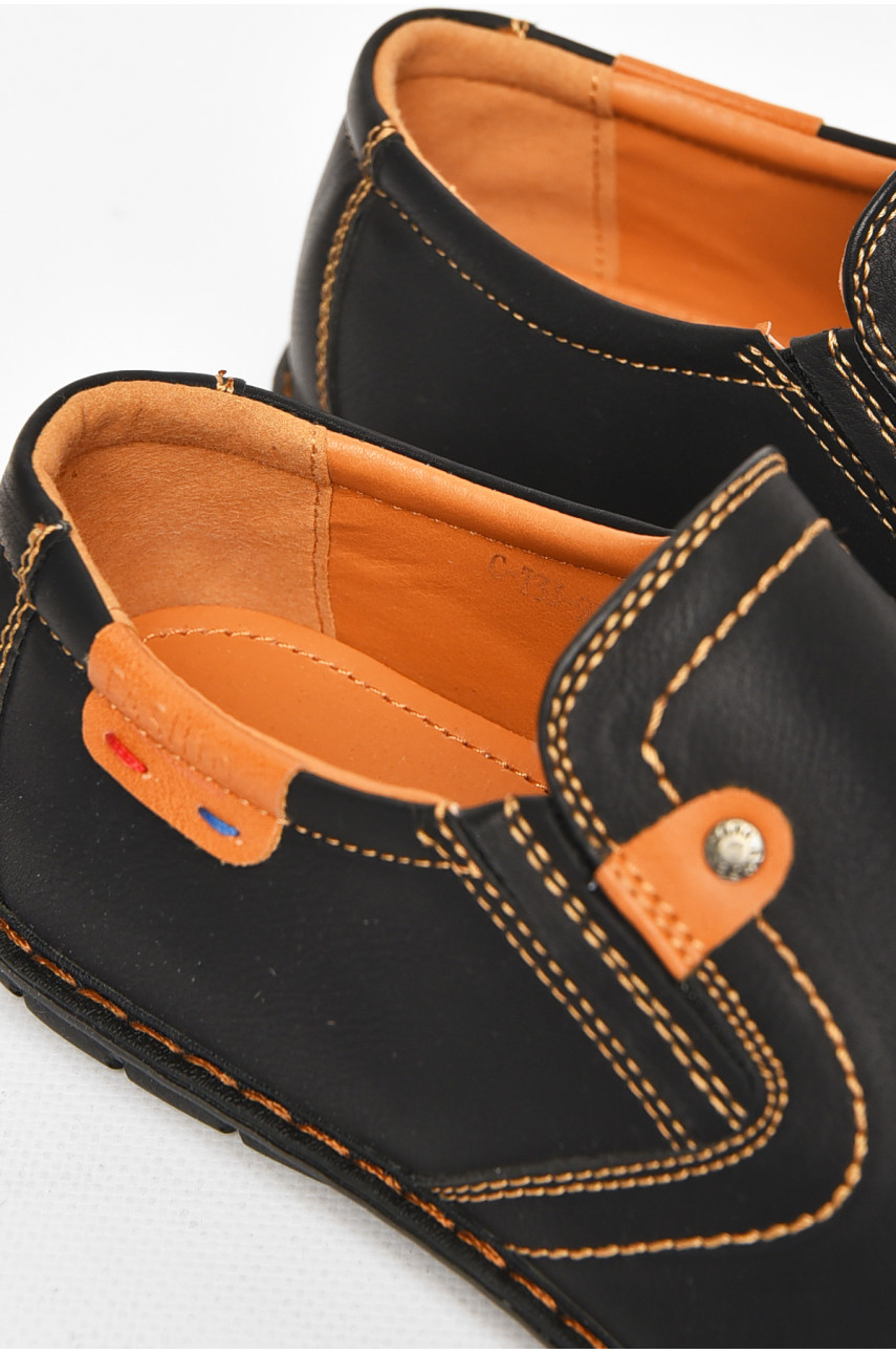 Туфли подростковые для мальчика черного цвета С-Т33-97-А 212883