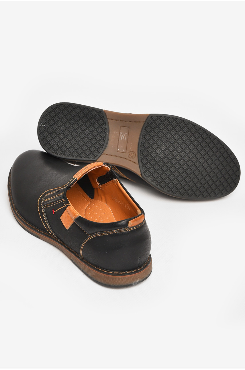 Туфли подростковые для мальчика черного цвета С-Т34-03-А 212884