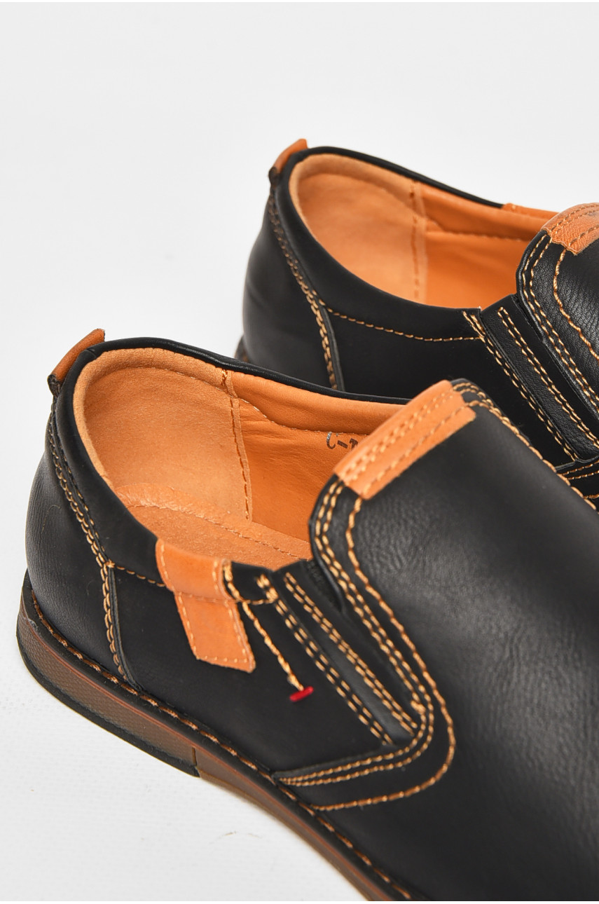 Туфли подростковые для мальчика черного цвета С-Т34-03-А 212884