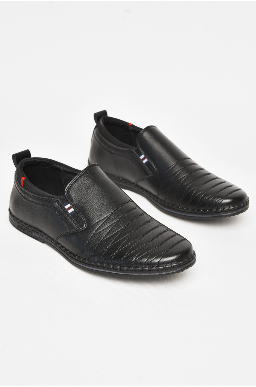 Туфли подростковые для мальчика черного цвета 8227-80 212885