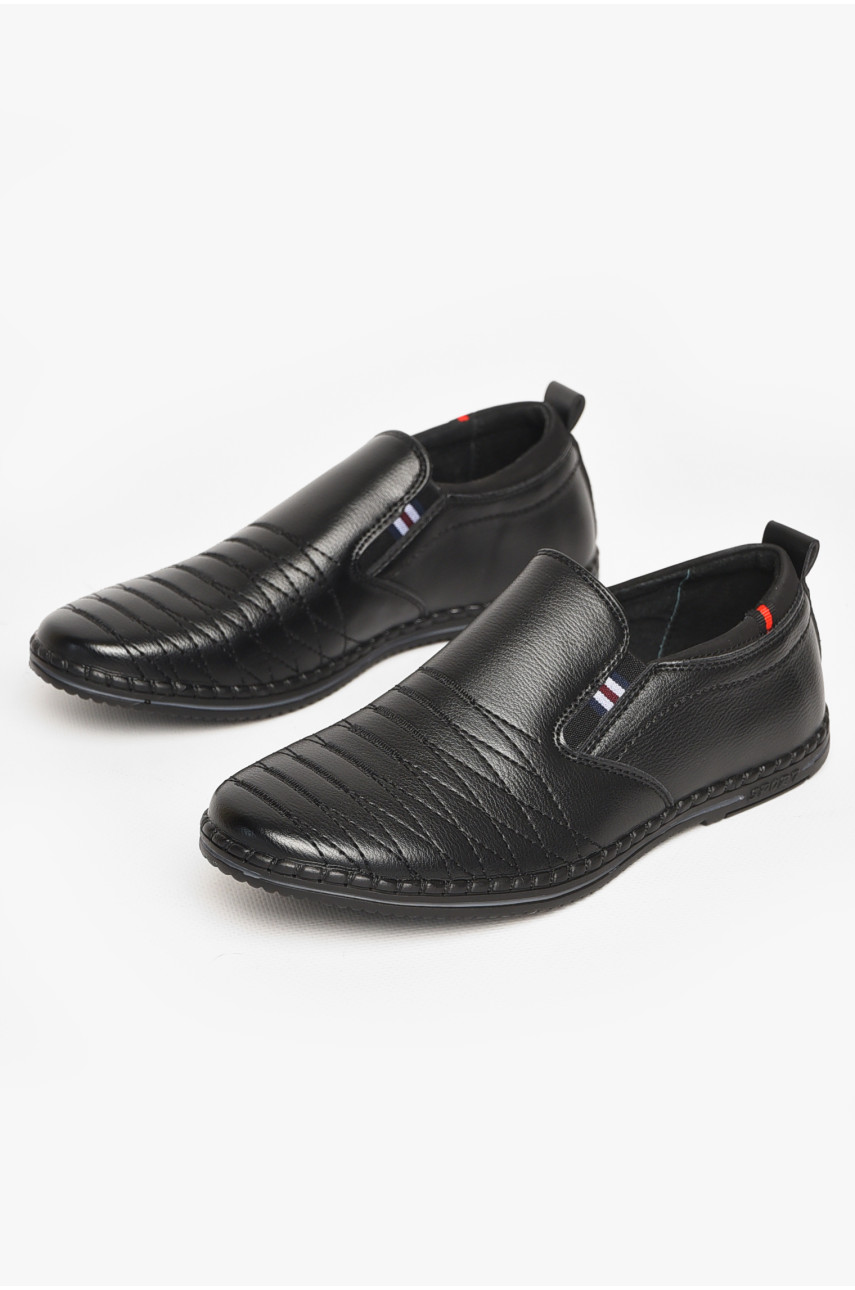 Туфли подростковые для мальчика черного цвета 8227-80 212885