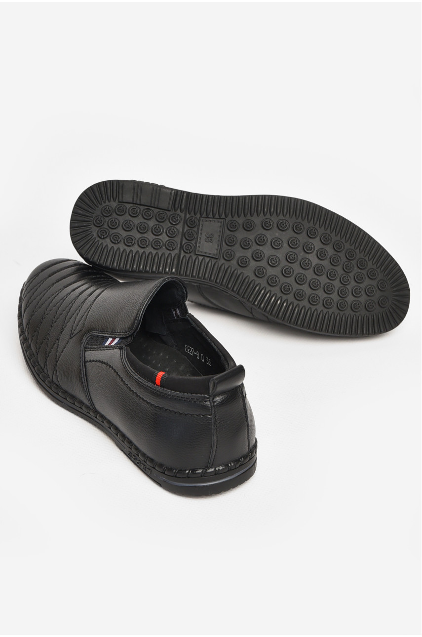 Туфли подростковые для мальчика черного цвета 8227-80 212885