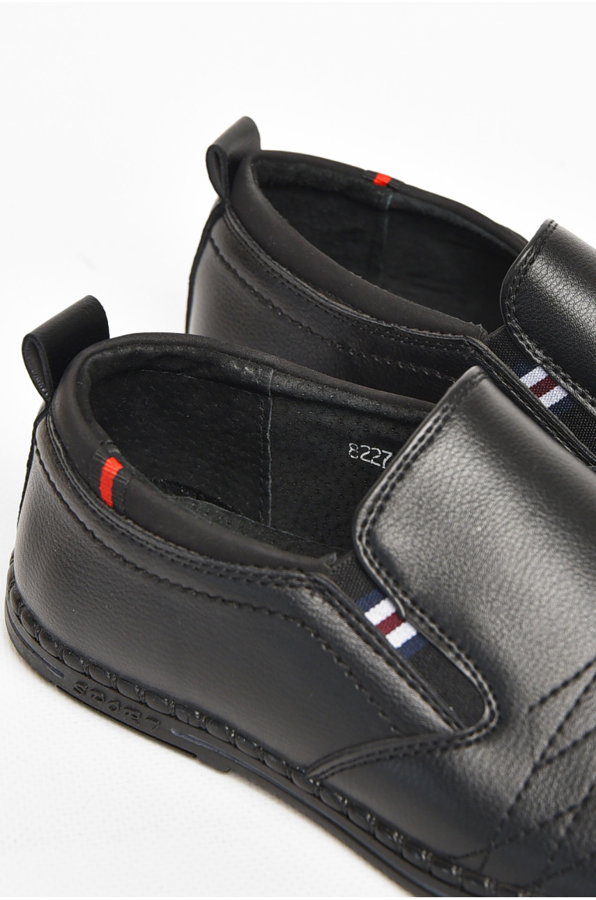 Туфли подростковые для мальчика черного цвета 8227-80 212885