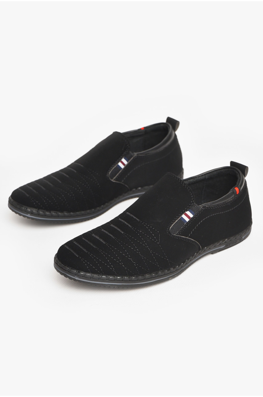 Туфли подростковые для мальчика черного цвета 8227-2 212886