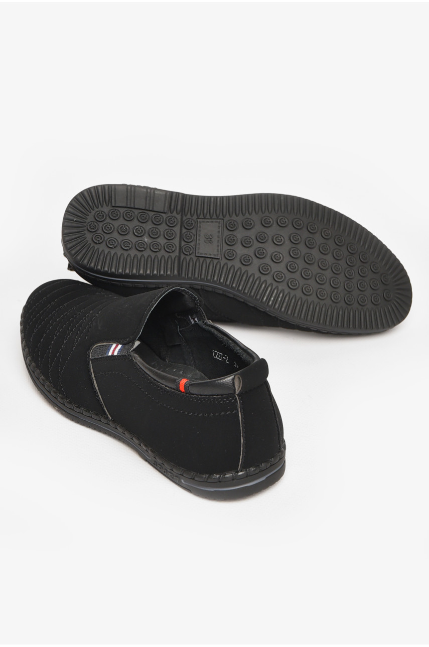 Туфли подростковые для мальчика черного цвета 8227-2 212886
