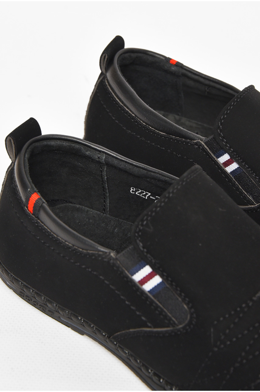 Туфли подростковые для мальчика черного цвета 8227-2 212886