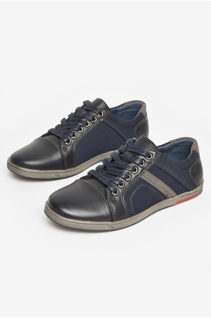 Туфли детские для мальчика темно-синего цвета С-Т34-09-В 212890