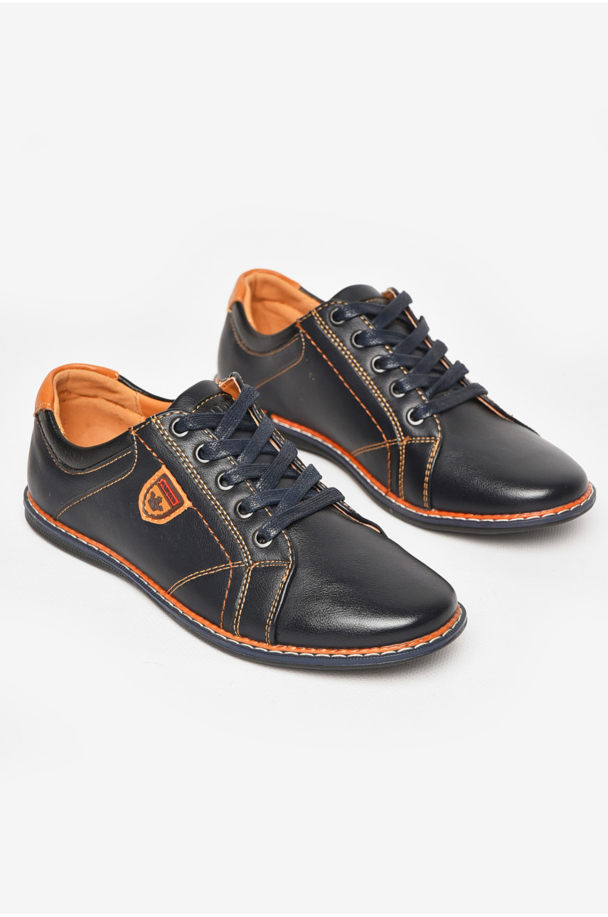 Туфли детские для мальчика темно-синего цвета С-Т34-13-В 212891