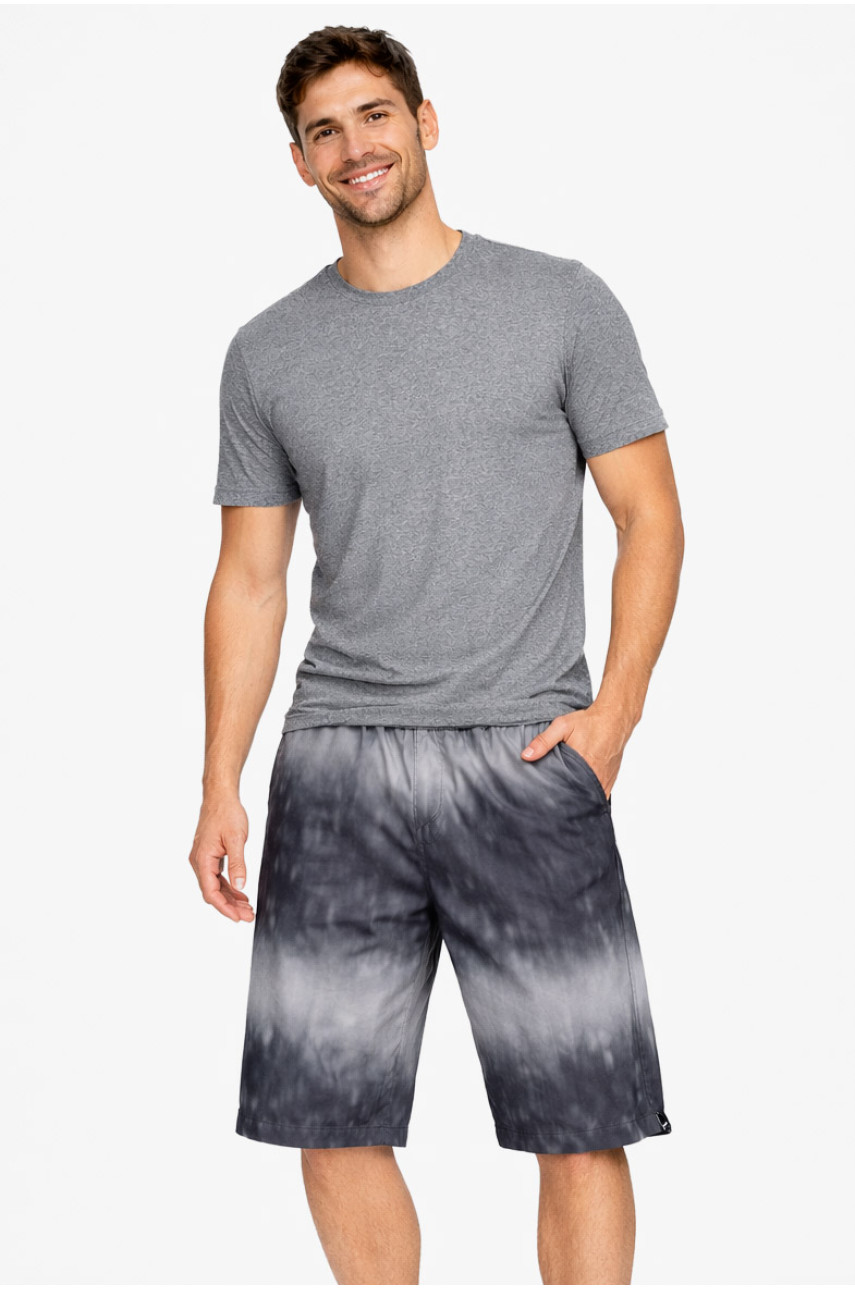 Шорти чоловічі сірого кольору з принтом 60 212892