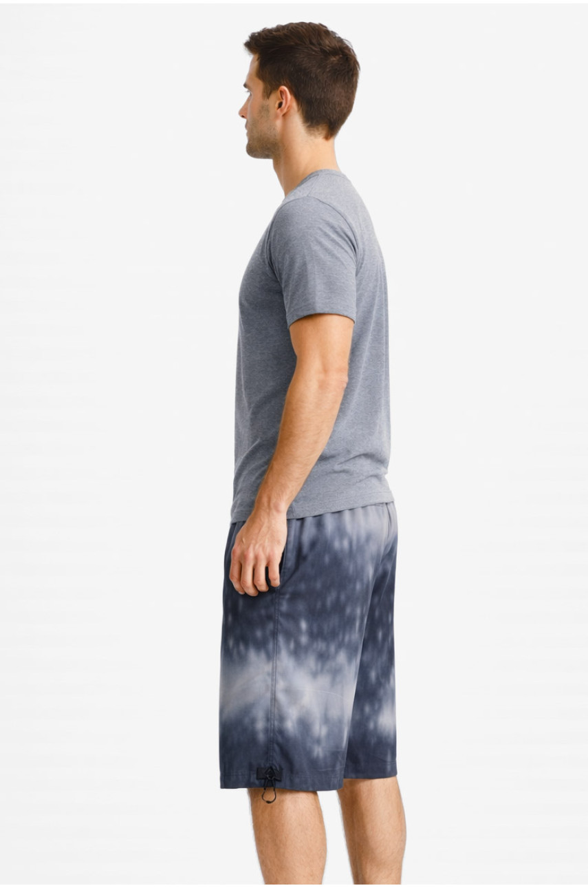 Шорти чоловічі сірого кольору з принтом 60 212892