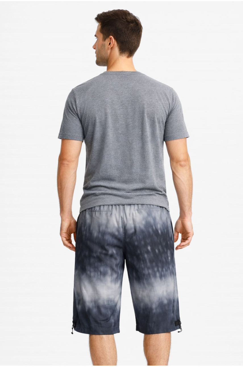 Шорти чоловічі сірого кольору з принтом 60 212892