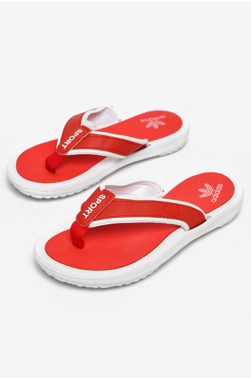 Вьетнамки женские бело-красного цвета 4880-3 212922