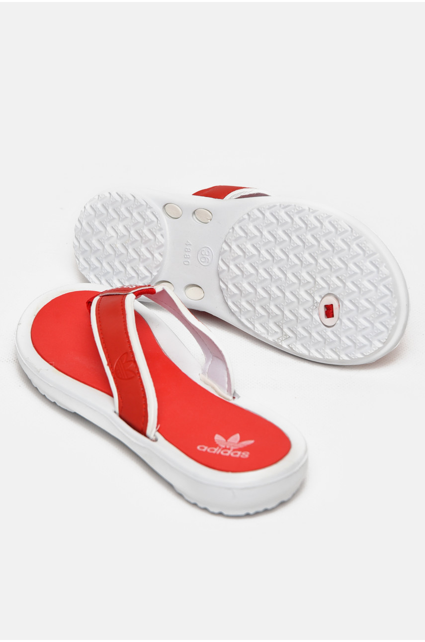 Вьетнамки женские бело-красного цвета 4880-3 212922