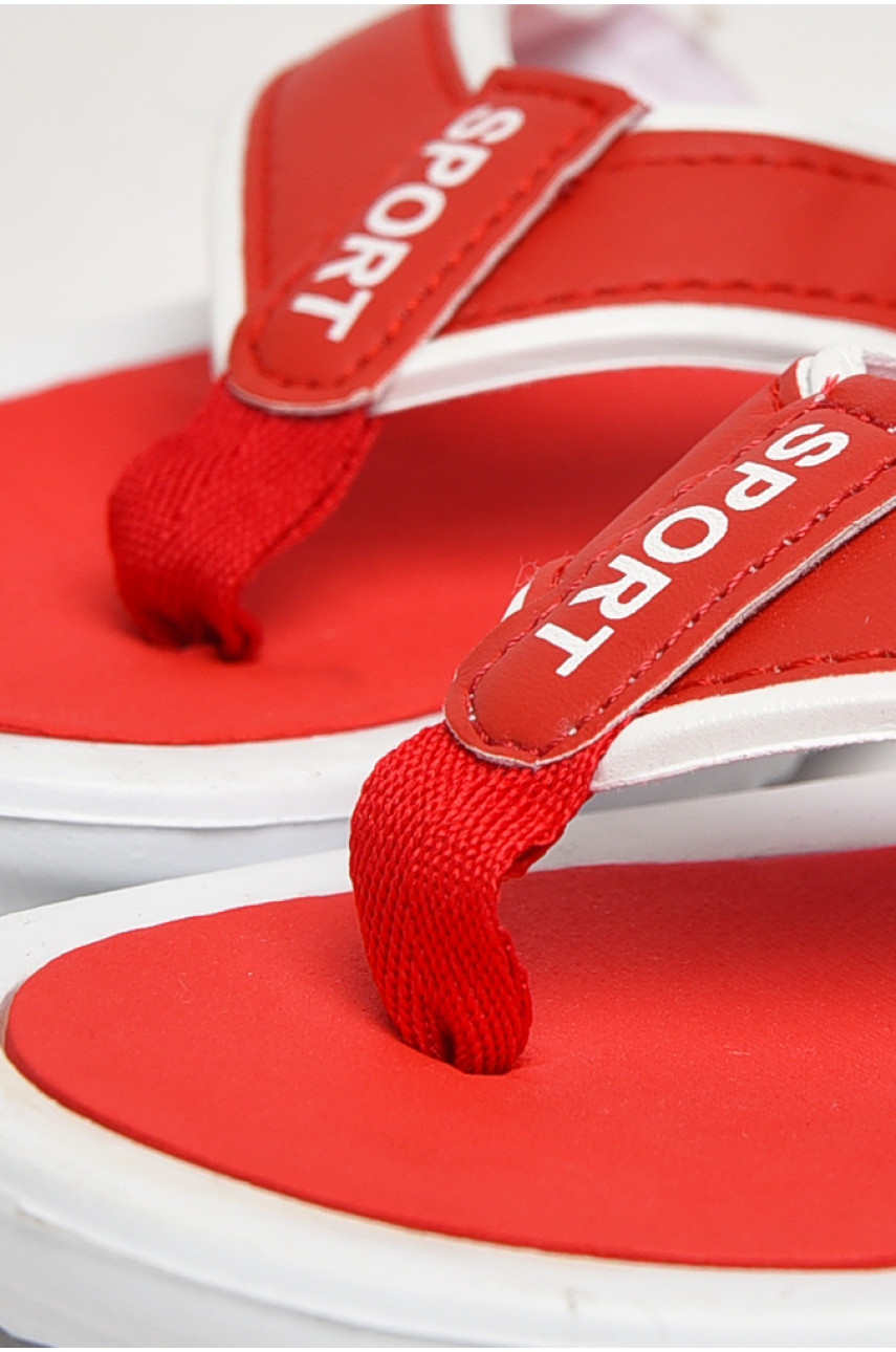 Вьетнамки женские бело-красного цвета 4880-3 212922