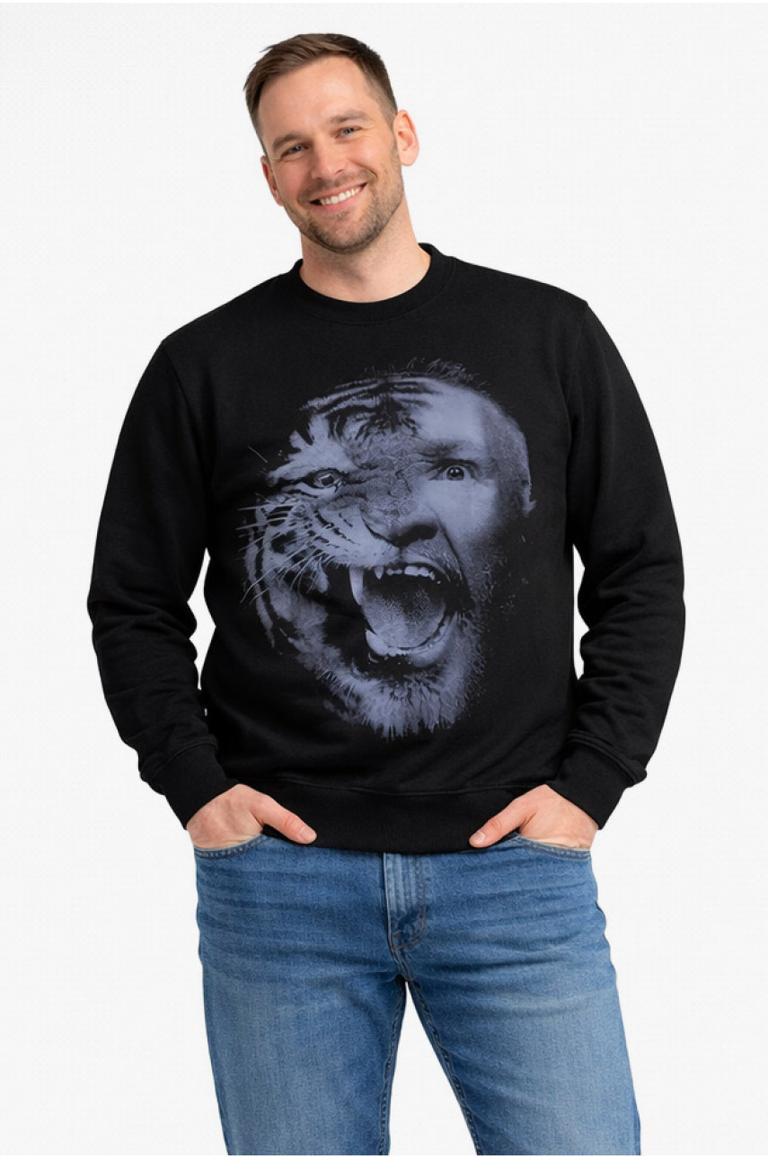 Свитшот мужской черного цвета с принтом 212943