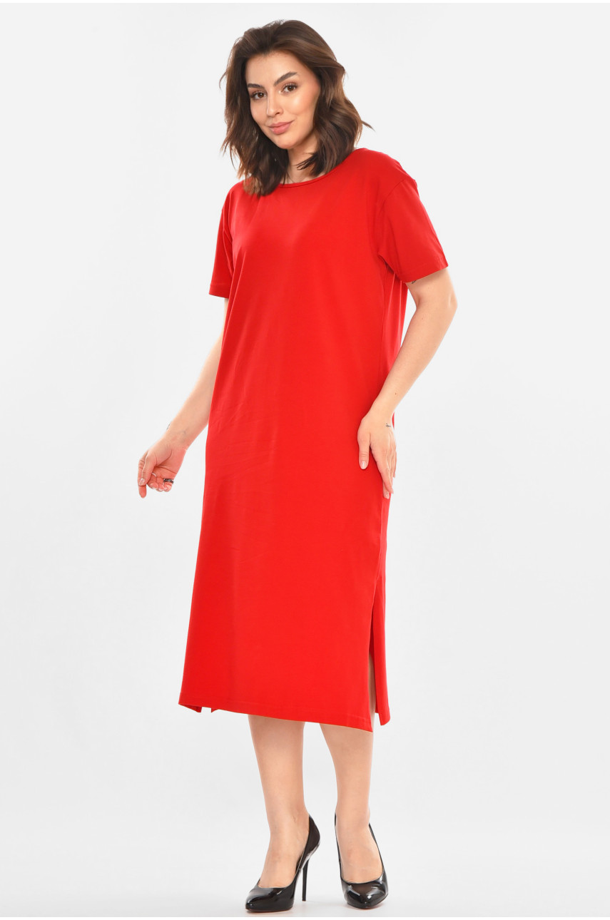 Сукня жіноча червоного кольору 212945