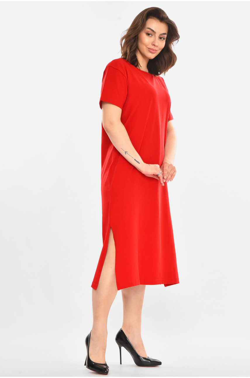 Сукня жіноча червоного кольору 212945