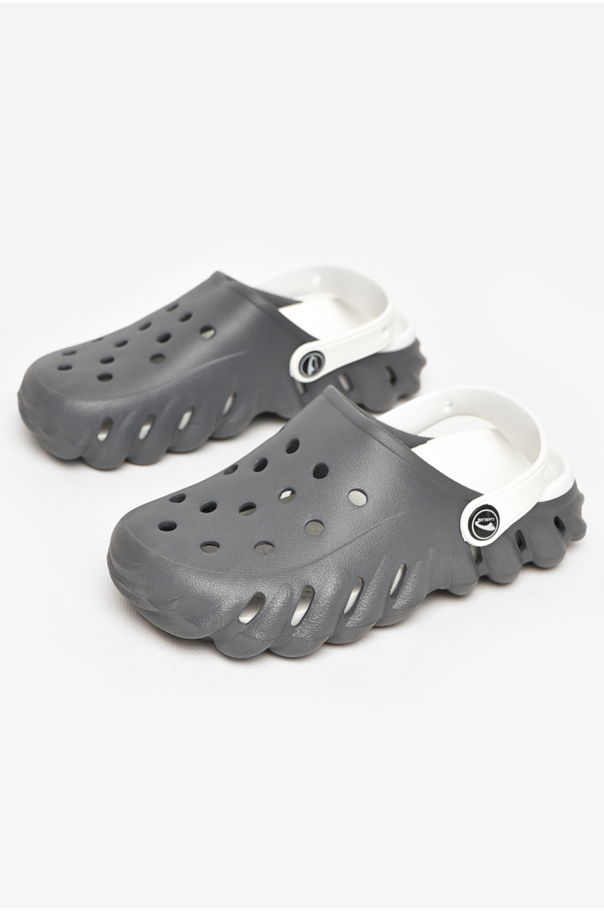 Кроксы женские серого цвета 5061-380 212955