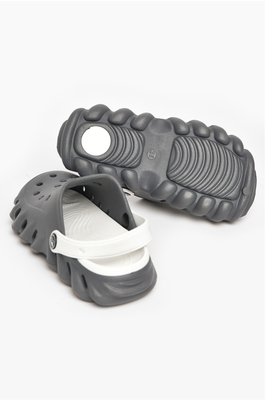 Кроксы женские серого цвета 5061-380 212955