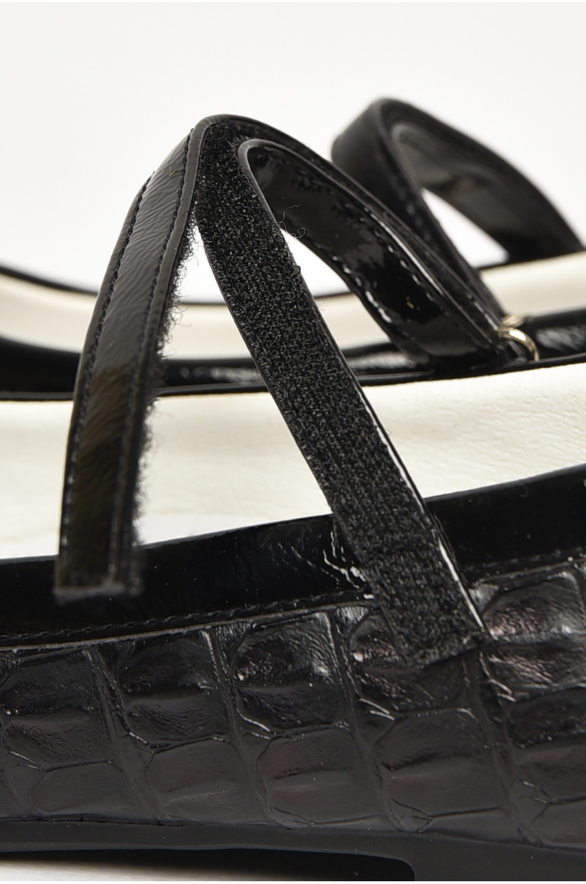 Туфли детские для девочки черного цвета С-Т36-41-4 212957