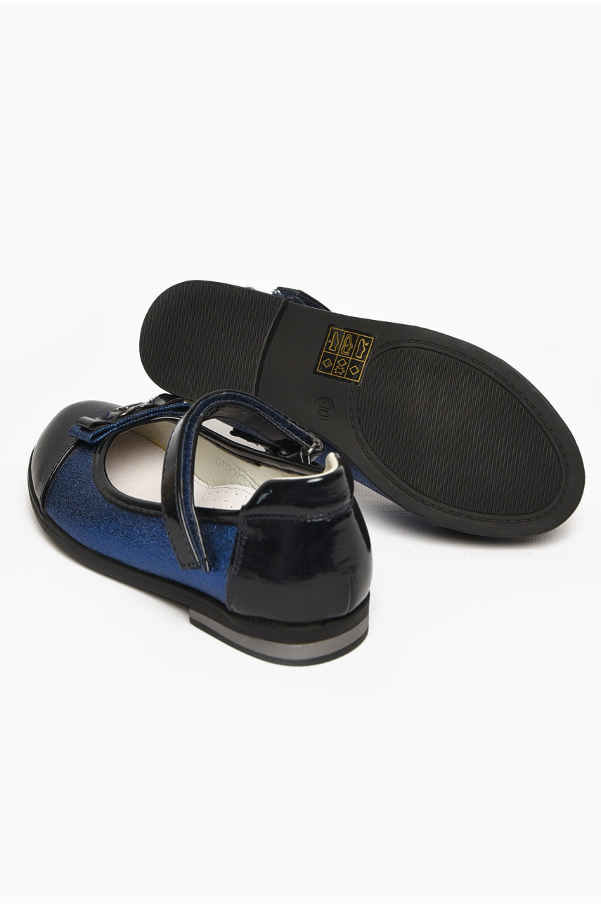 Туфли детские для девочки темно-синего цвета С-Т37-39-А 212965