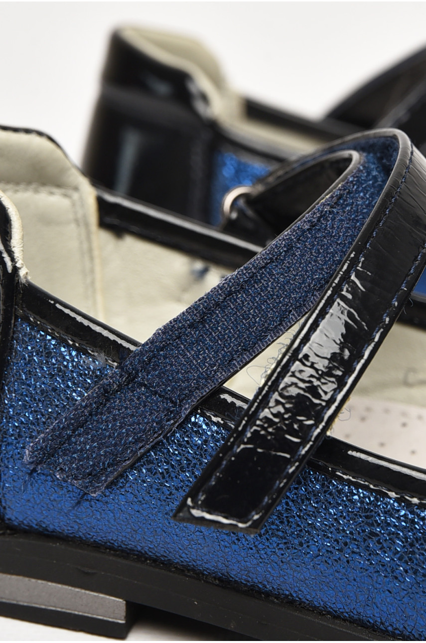 Туфли детские для девочки темно-синего цвета С-Т37-39-А 212965