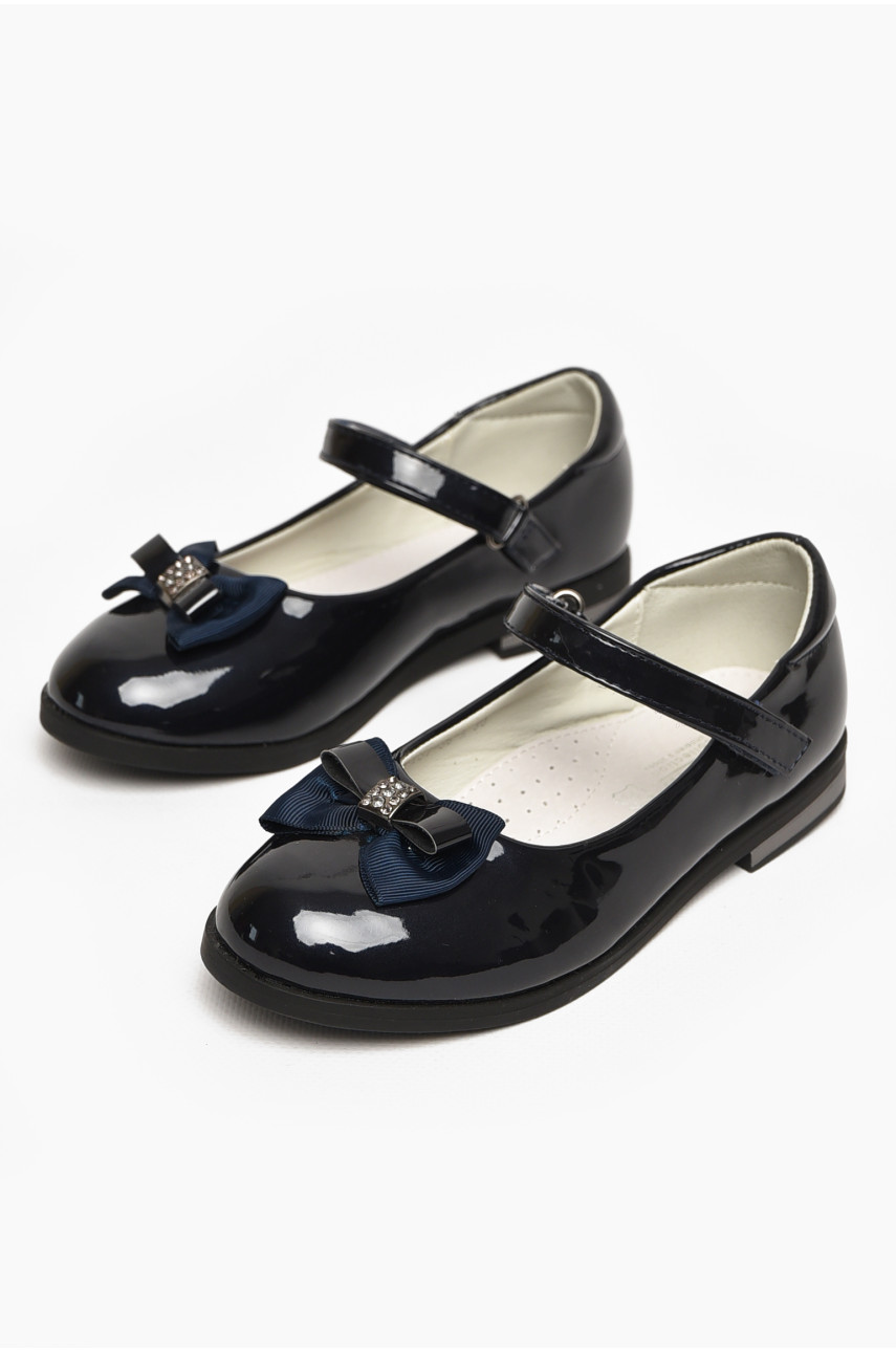 Туфли детские для девочки темно-синего цвета С-Т37-36-А 212974