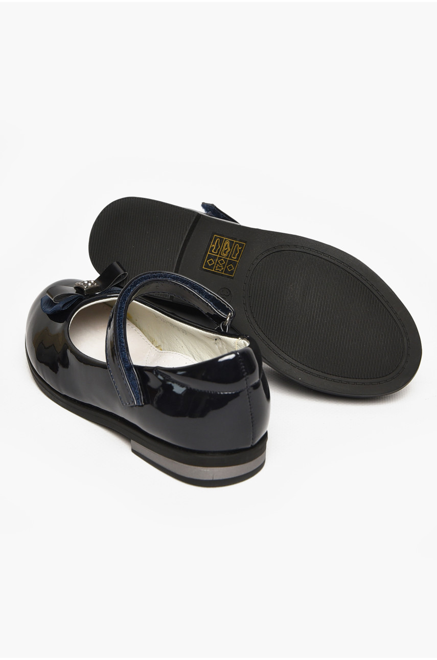 Туфли детские для девочки темно-синего цвета С-Т37-36-А 212974