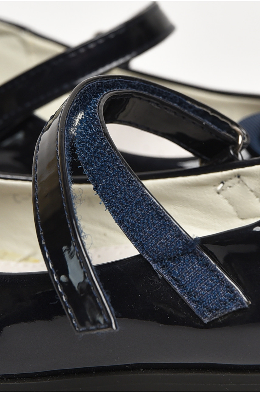 Туфли детские для девочки темно-синего цвета С-Т37-36-А 212974