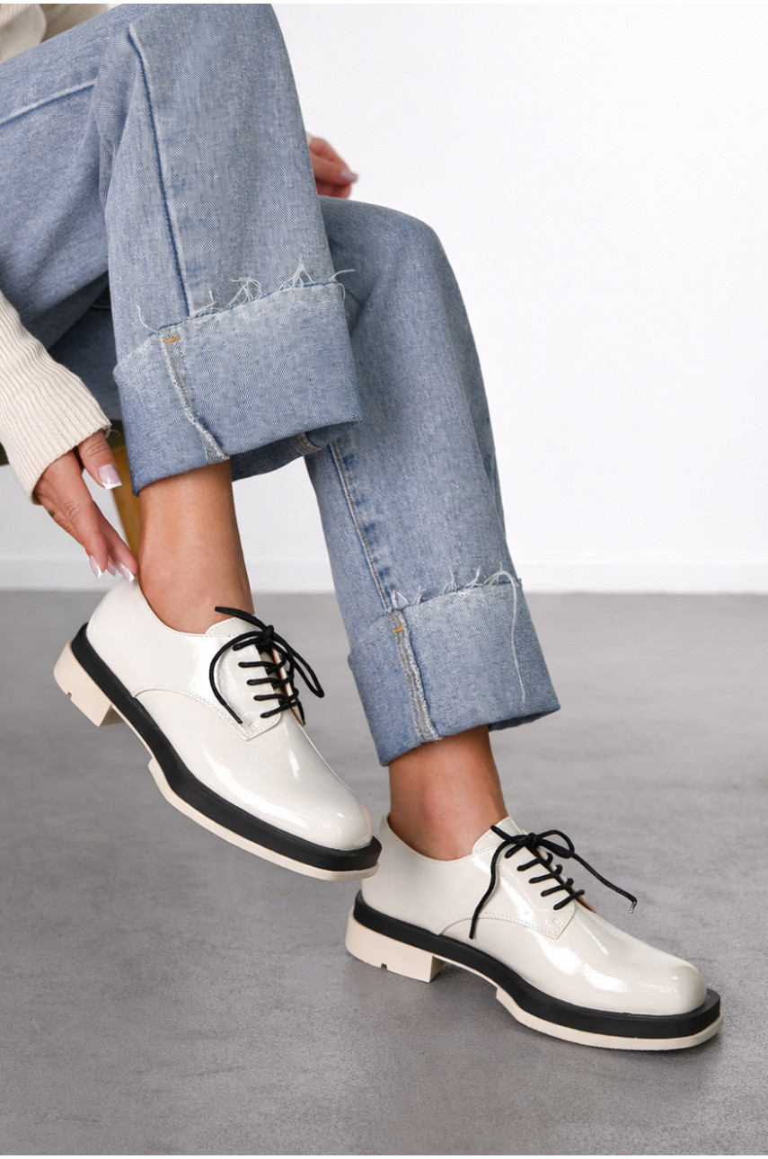 Лоферы женские светло-бежевого цвета TD212-56 212978