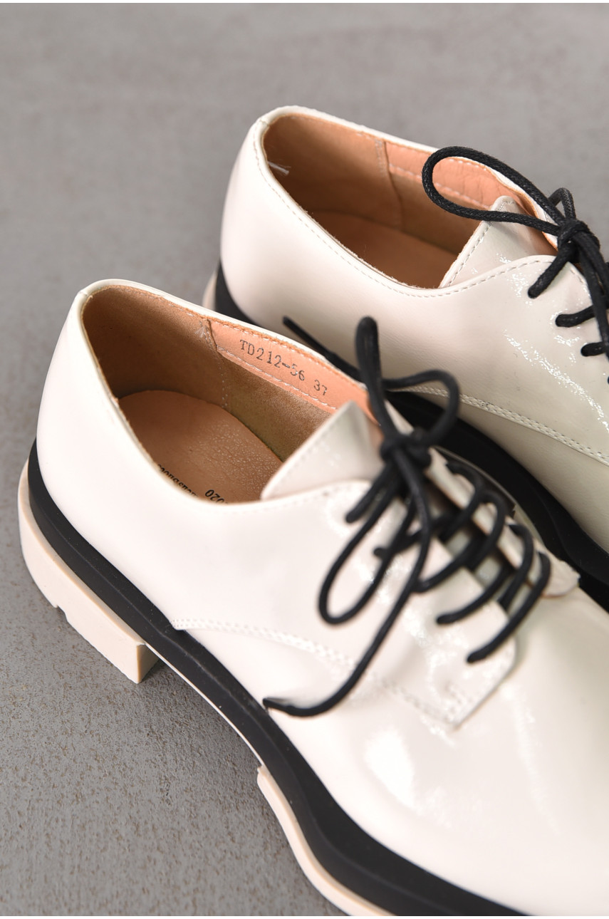 Лоферы женские светло-бежевого цвета TD212-56 212978