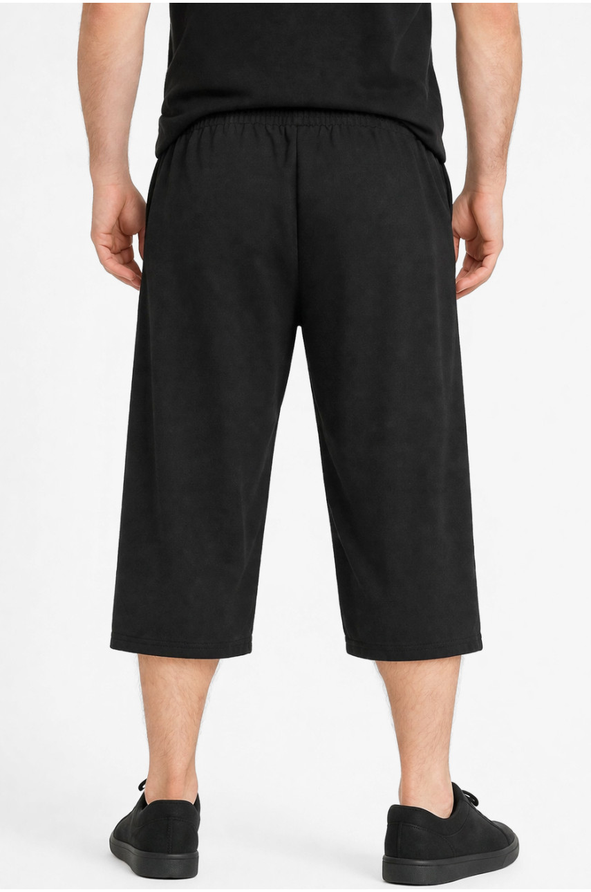 Бриджи мужские полубатальные черного цвета Y-6709 212983