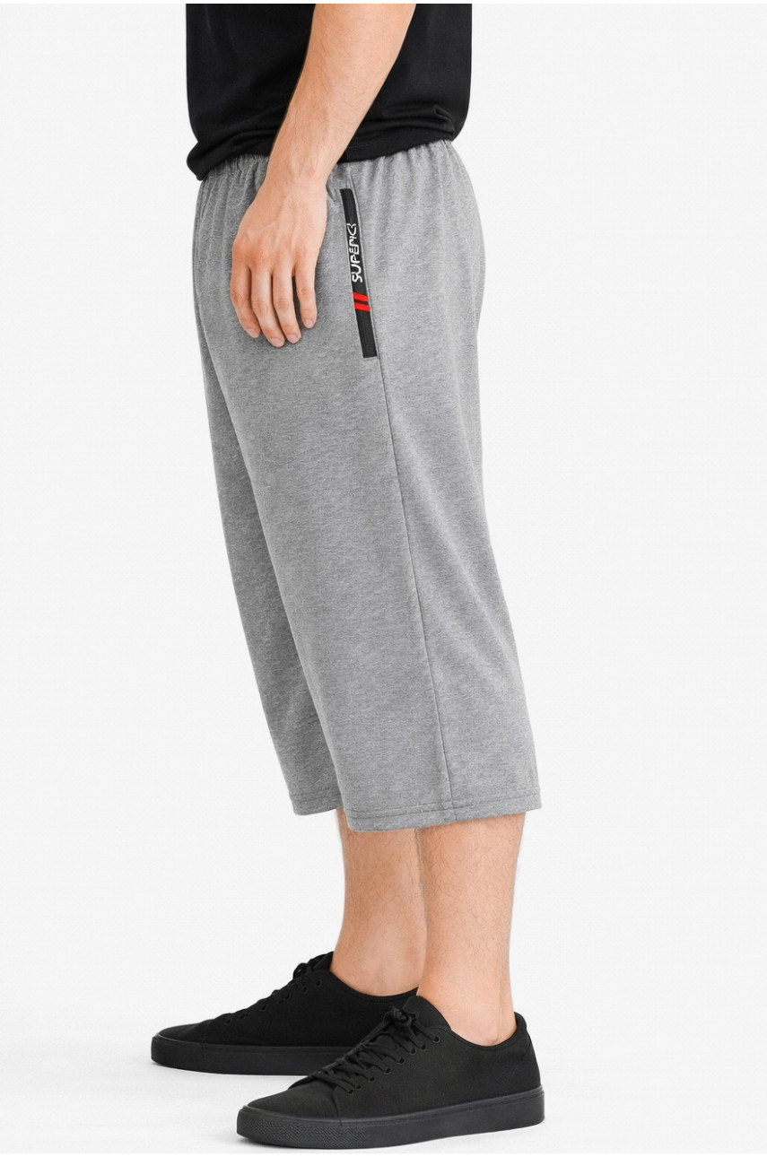 Бриджи мужские полубатальные серого цвета Y-6709 212987